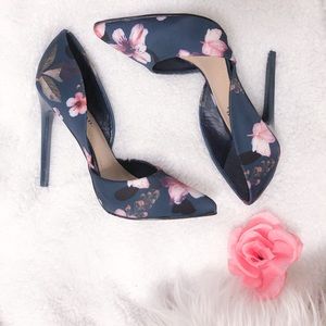 Floral high heels